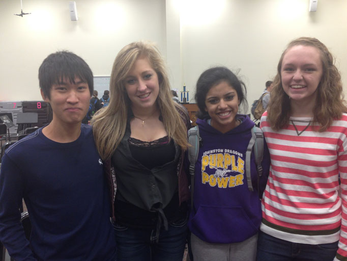 Seniors Kevin Wu, Samantha Long, Pratyusha Bujimalla and Abby Dockum achieve the honor of being mentioned by the National Merit Scholarship Corporation. Wu, Long, and Dockum were mentioned as commendable students while Bujimalla moves on as a semifinalist in the competition. 