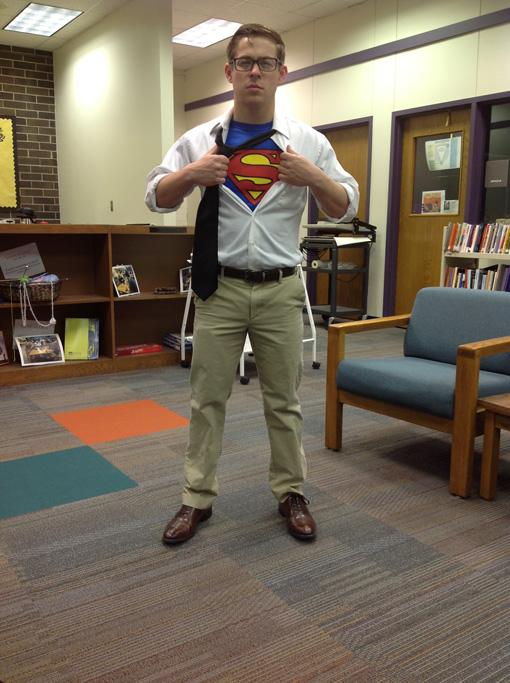 Senior Jon Caracci, Superhero day