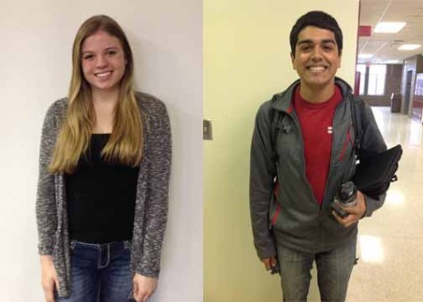 Kelsey Acheson and Andrew Boge will be the female and male speakers at the graduation ceremony on May 20.