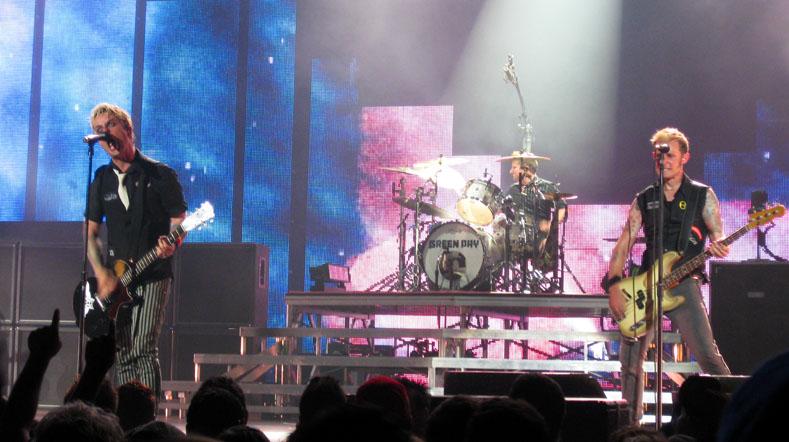 Green Day kicks off their US tour in 2010 at Susquehanna Bank Center in Camden, New Jersey.