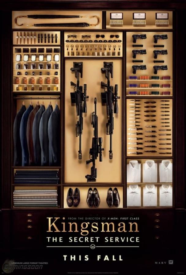 The poster for Kingsman perfectly represents the blend of style and action.