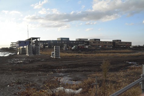 The construction of the new high school on 100th street is making progress. So far, the contractors and crew have run into no major issues and expect the building to be finished in spring of 2017. 