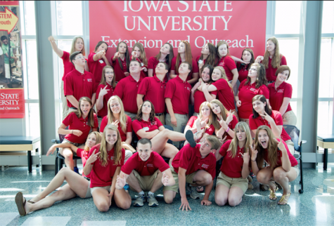 Members of the Polk County 4-H chapter pose while at a retreat at Iowa State University. At the retreat, members learned all of the different duties they had to do at the 4-H building at the Iowa State Fair.