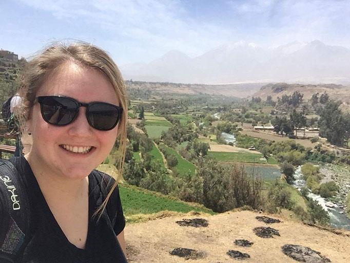 Eileen Lagerblade 16 takes a gap year helping children in Peru. She plans to travel to other locations across the world.