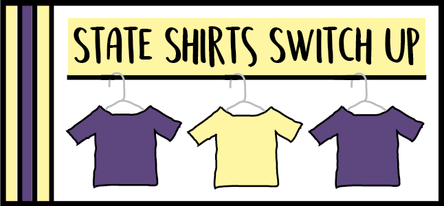 State shirt switch-up