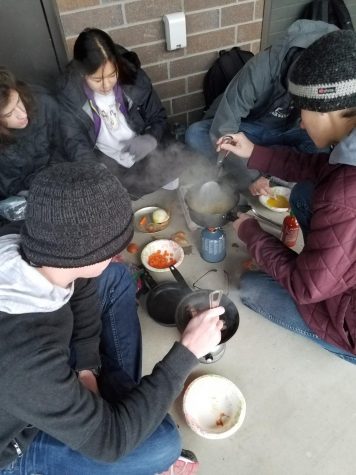 Cooking in the cold