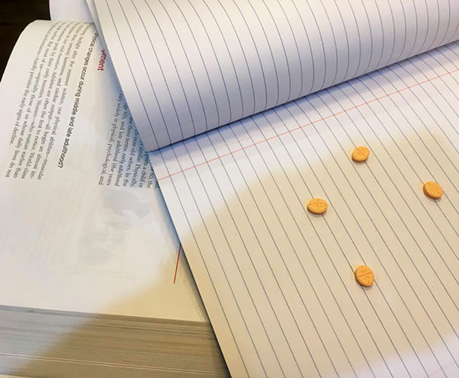 Adderall provided by Student A. Adderall, used by some Johnston students, has become a desired drug for tests.