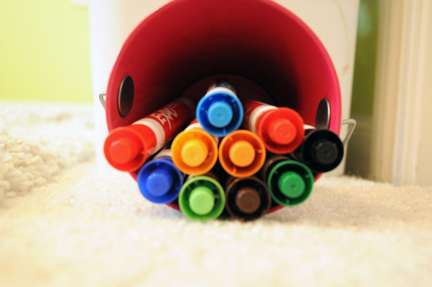 Spanish teacher Nora Olguin uses Expo markers quite frequently in her classroom.