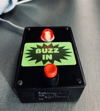 Buzzers were used to answer questions.