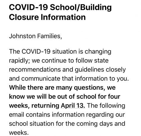 BREAKING: School Closure For Four Weeks