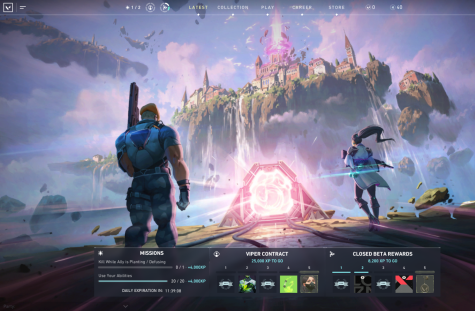 The Valorant main menu.
