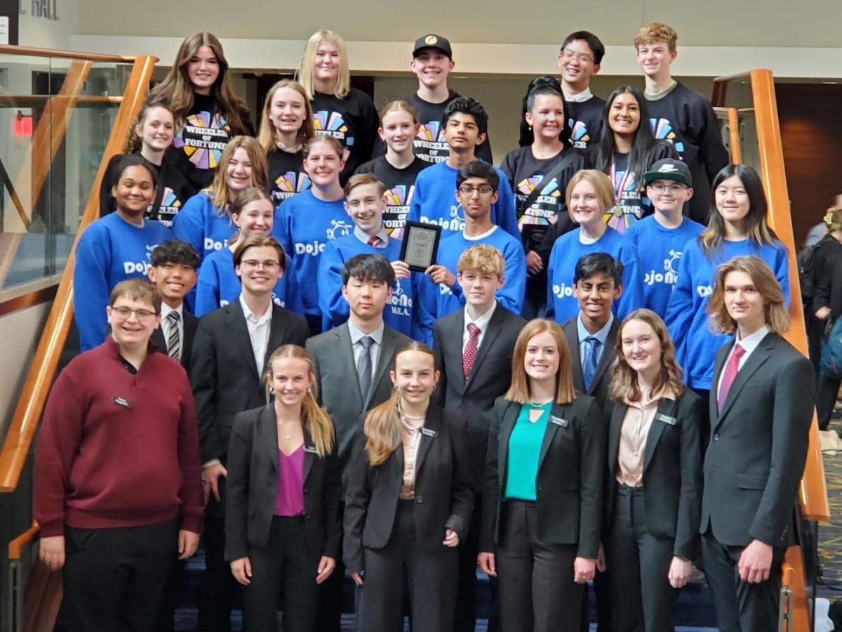 Mock trial teams Wheeler of Fortune, Mo’Rial, and The Mockingjays at the 2024 state competition 
